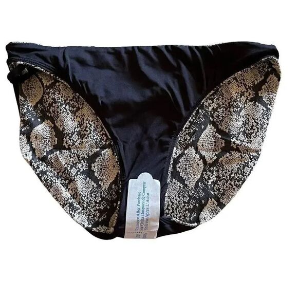 Andie Swim The Riviera
Bikini Bottom Print Mid Rise Skinny Belt Neutral S #1449 - Picture 5 of 11